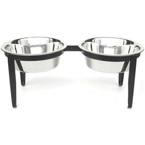 Pets Stop Pets Stop RDB17-L Visions Double Elevated Dog Bowl - Large RDB17-L